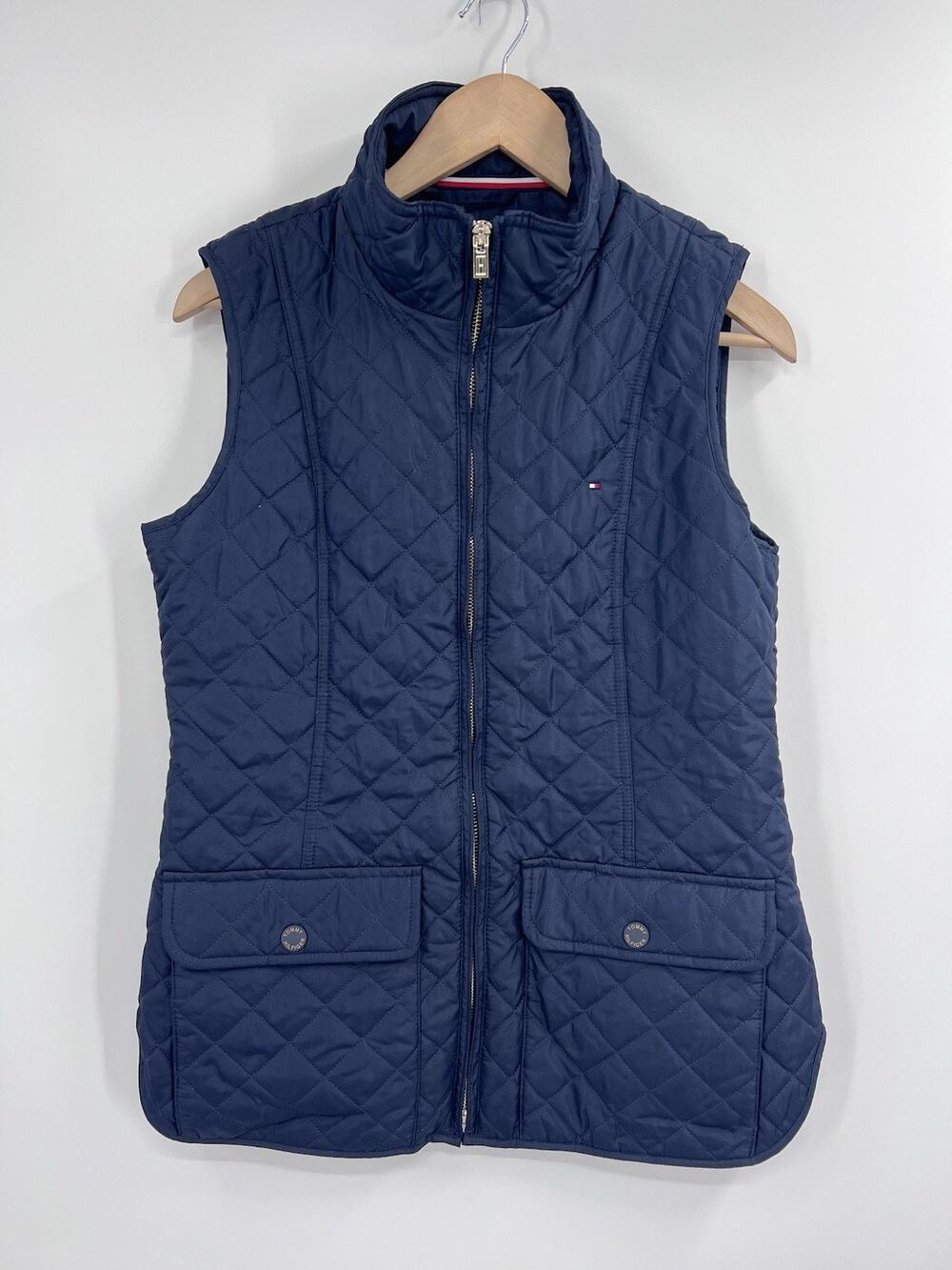 Tommy Hilfiger Navy Blue Quilted Vest